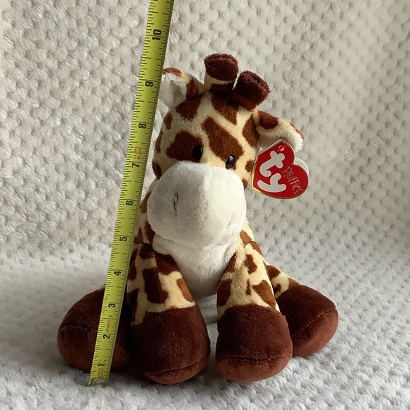 Ty Pluffies Collection Tiptop Plush Giraffe Stuffed Animal Toy w Hang Tag - Picture 14 of 15